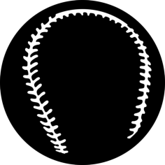 Black Baseball Ball Outline Svg Vector, Free Vectors File